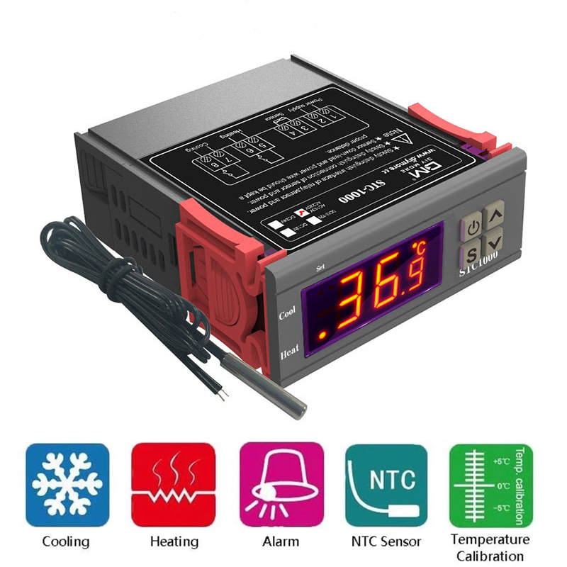 Lab Incubator - Controlador de Temperatura Digital STC-1000 Termostato