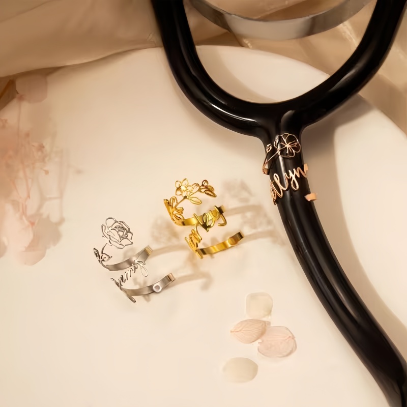 Etiqueta de Flor com Nome Pers - Stethoscope avaliação e preço