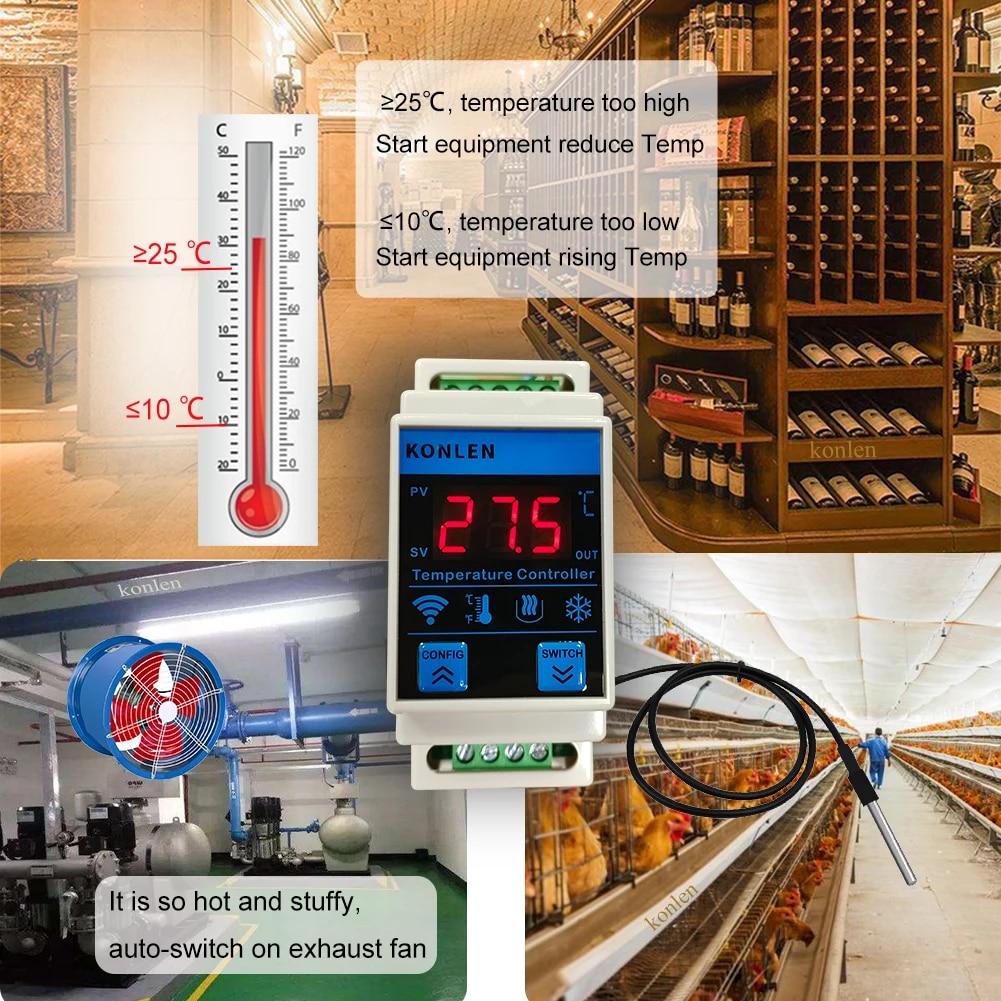 Tuya wifi sensor de temperatur - Lab Incubator avaliação e preço