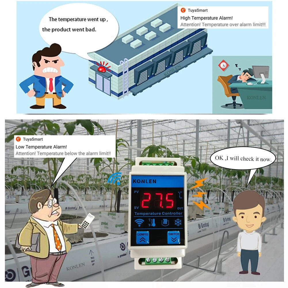 Tuya wifi sensor de temperatur - Lab Incubator avaliação e preço